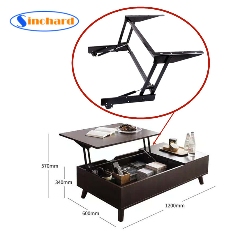 SINOHARD Lift up Table Mechanism Frame Steel Table Desk Lifting Mechanism