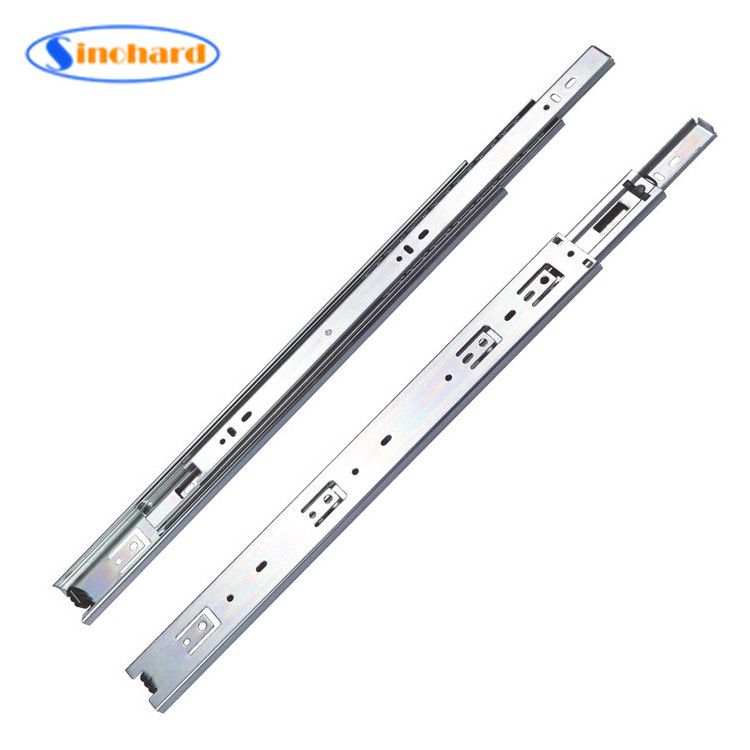 SINOHARD Wholesale  45 mm Telescopic Channel Close  Normal Ball Bearing Drawer Slide