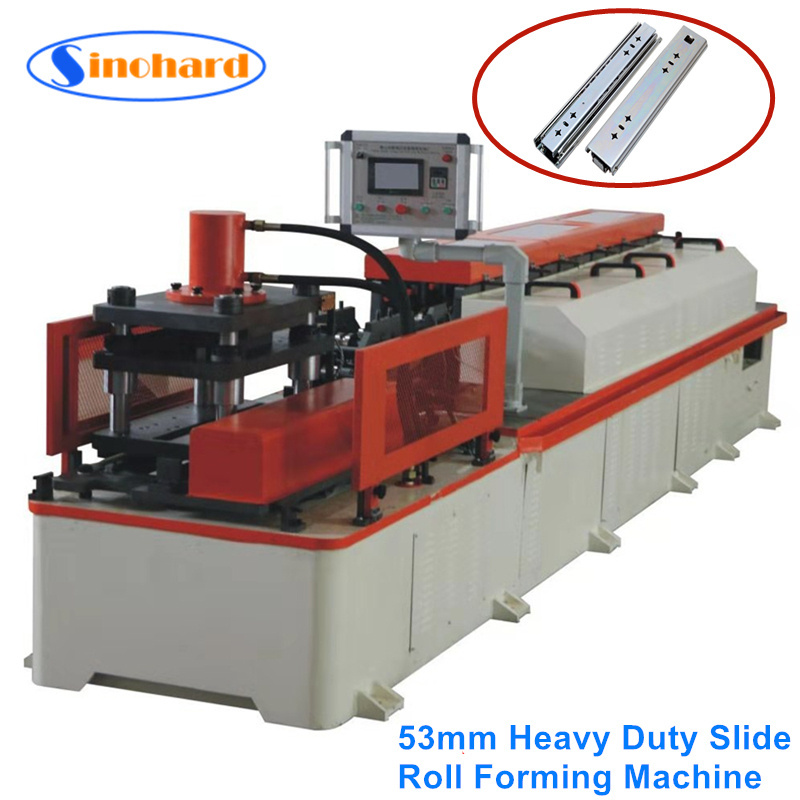 High Speed Full Automatic 45mm Heavy Duty Telescopic Channel Drawer Slide Roll Forming Machine