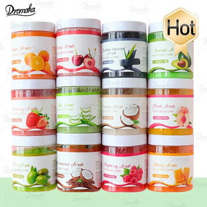 OEM private label customization fruit exfolianting exfoliantei corporal gommage whitening hand foot face shea sugar body scrub