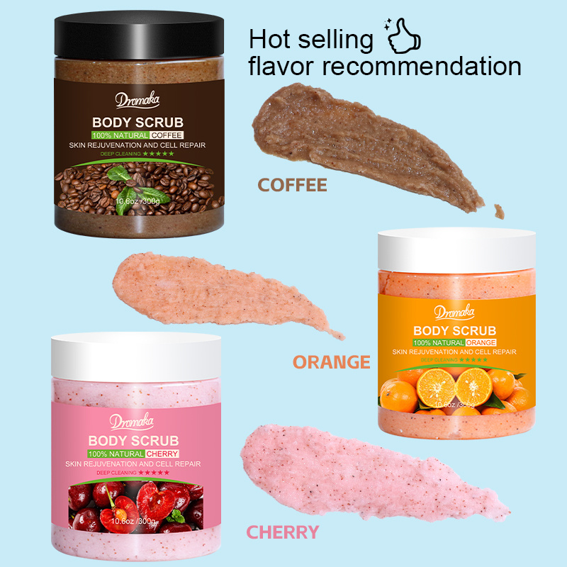 OEM private label customization fruit exfolianting exfoliantei corporal gommage whitening hand foot face shea sugar body scrub