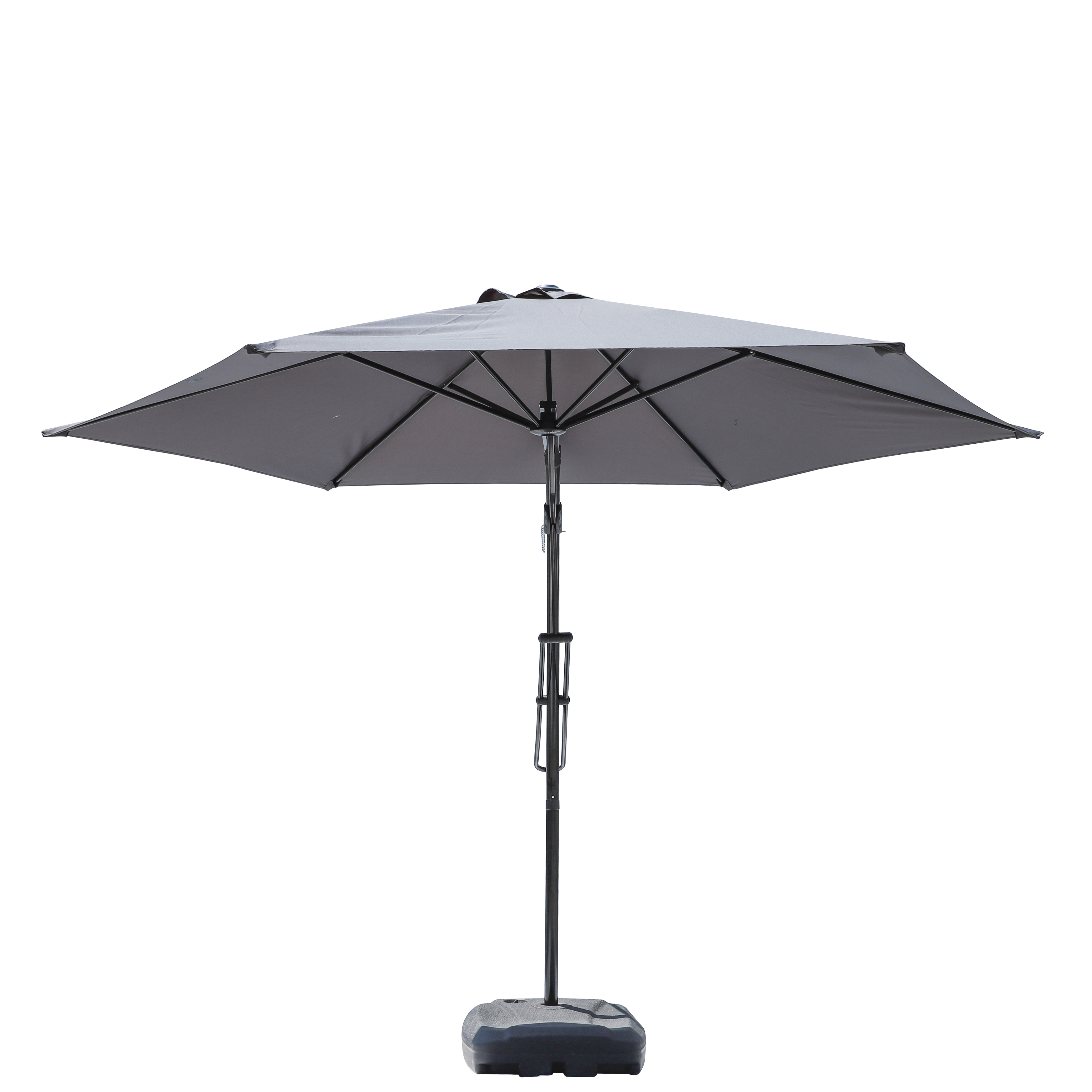 Modern outdoor garden patio polyester waterproof  cantilever parasol manual open umbrellas for sale