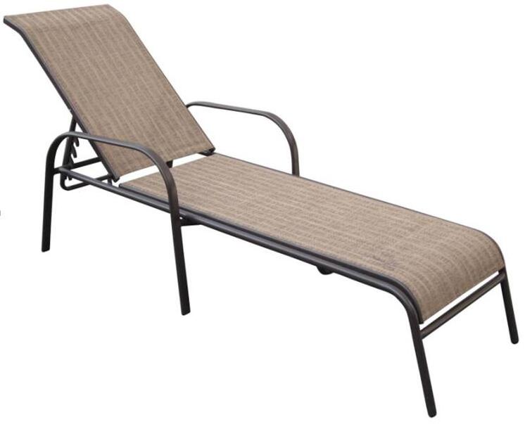 Outdoor Steel Lounge Folding Chaise Lounge