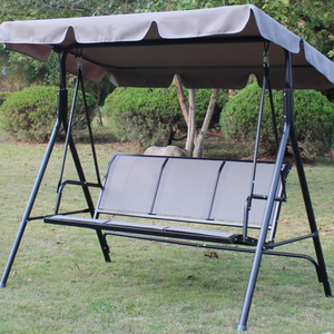 Patio Outdoor Garden 3-Seats Swing Chair Canopy