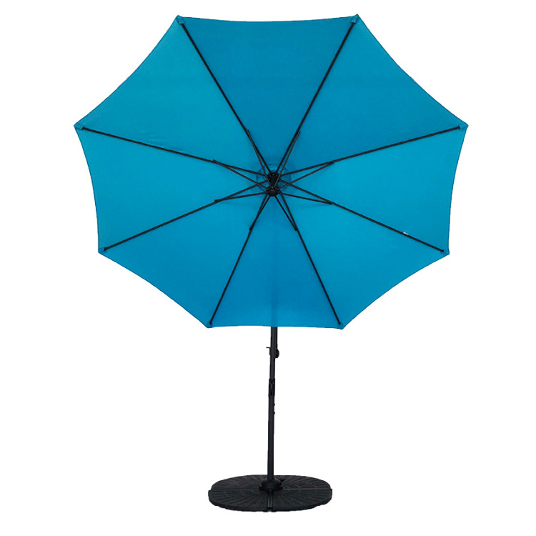 Blue 3m outdoor banana 300cm 8ribs covering replacement patio umbrella