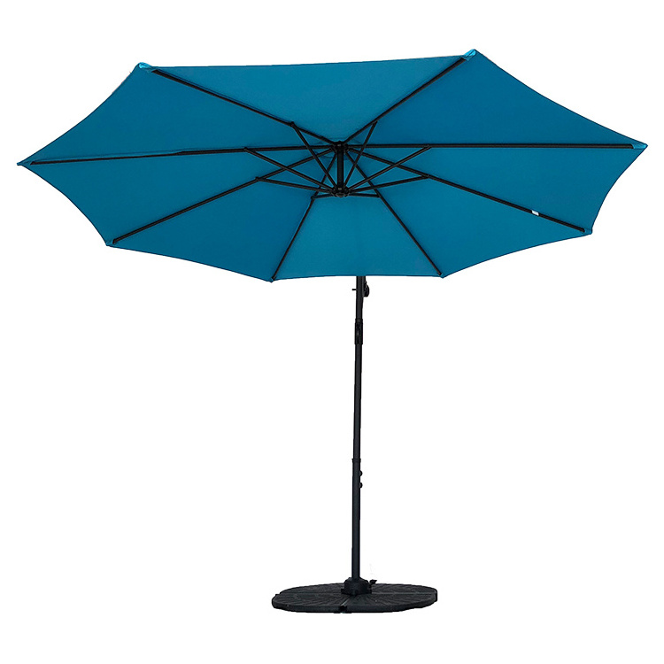 Blue 3m outdoor banana 300cm 8ribs covering replacement patio umbrella