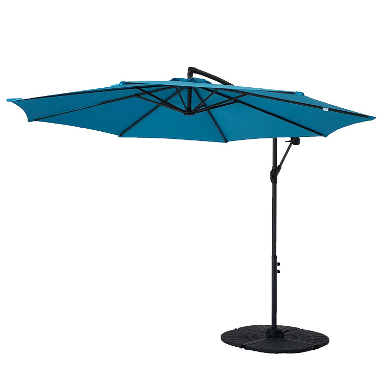 Blue 3m outdoor banana 300cm 8ribs covering replacement patio umbrella