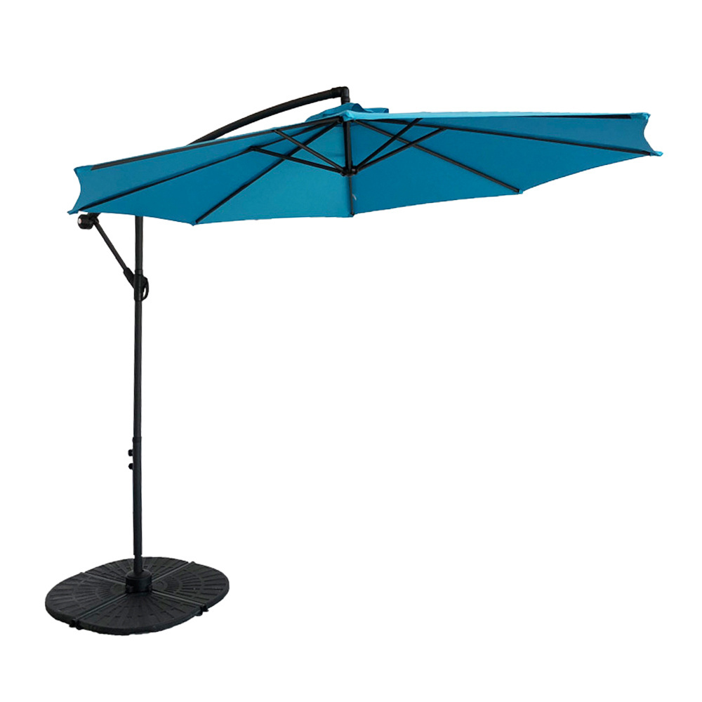 Blue 3m outdoor banana 300cm 8ribs covering replacement patio umbrella