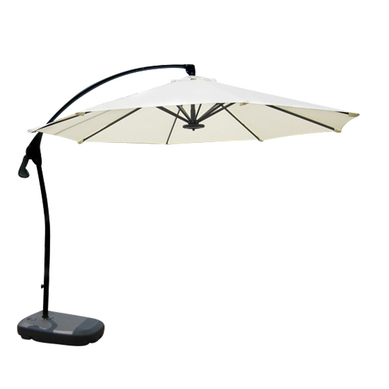 Aluminum roma cantilever beach umbrella parasol garden 3m