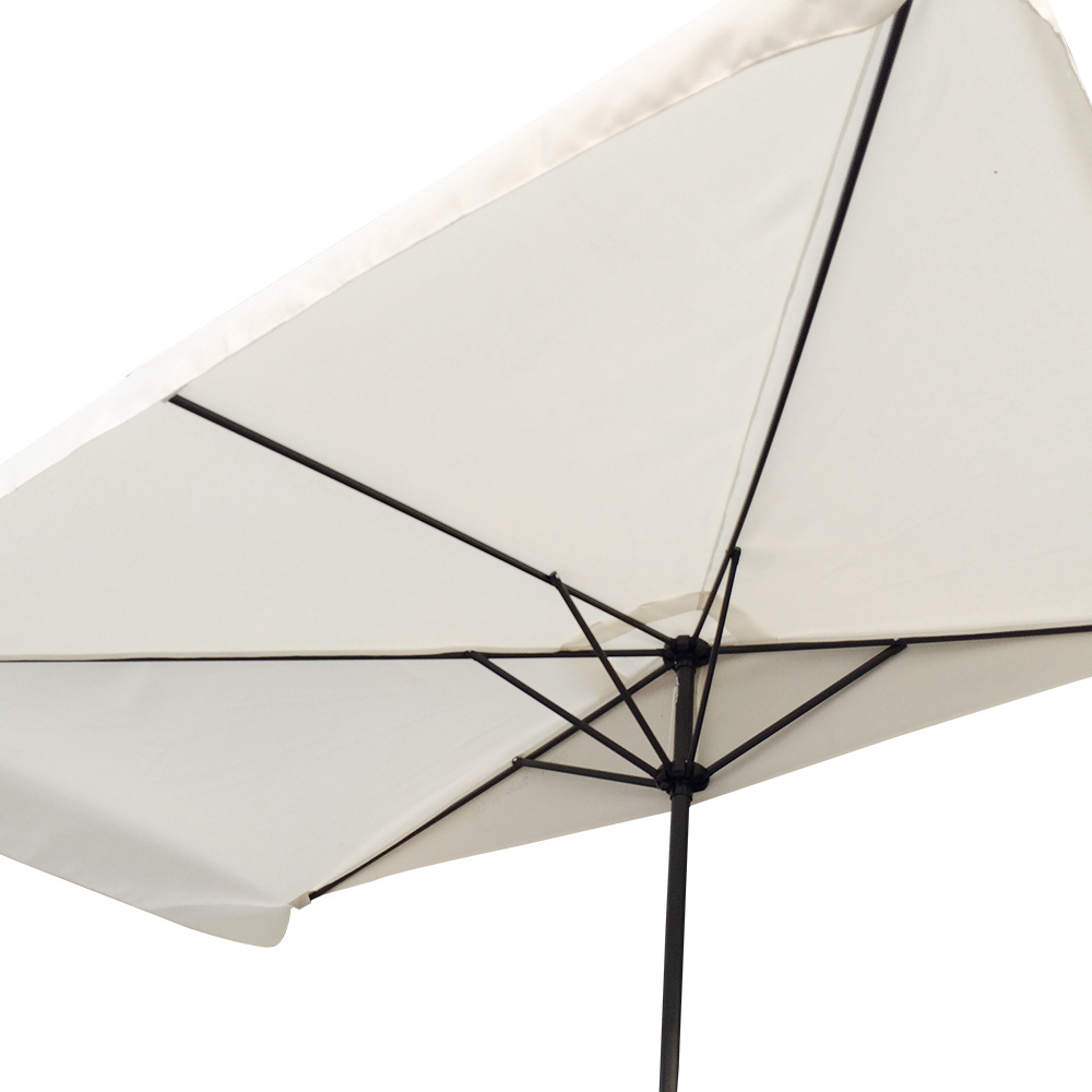 Half square outdoor patio market umbrellas for restaurants