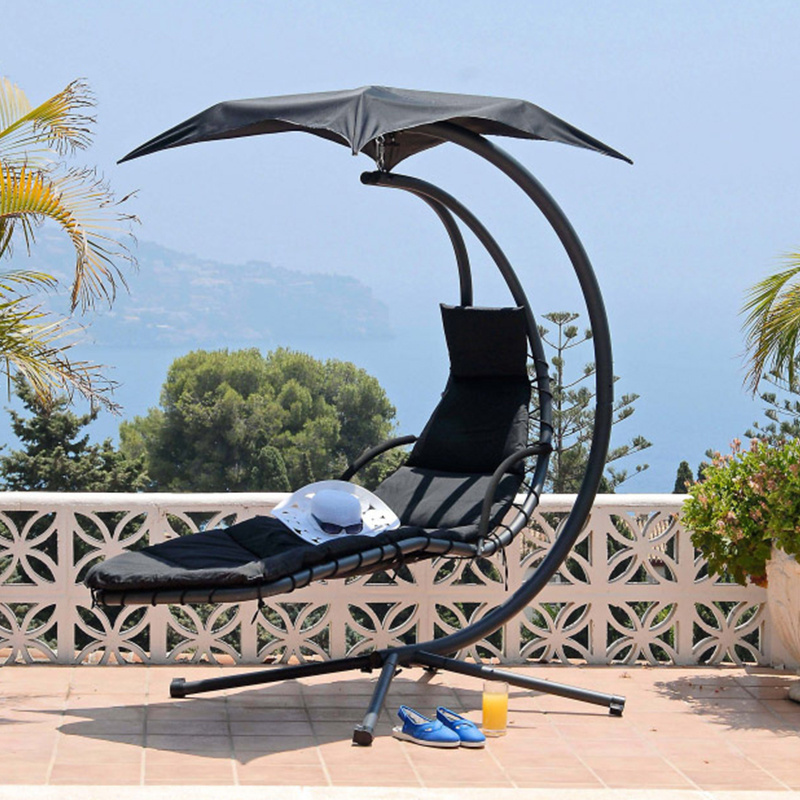 Dream helicopter hanging chaise lounger chair swing bed seat cushion