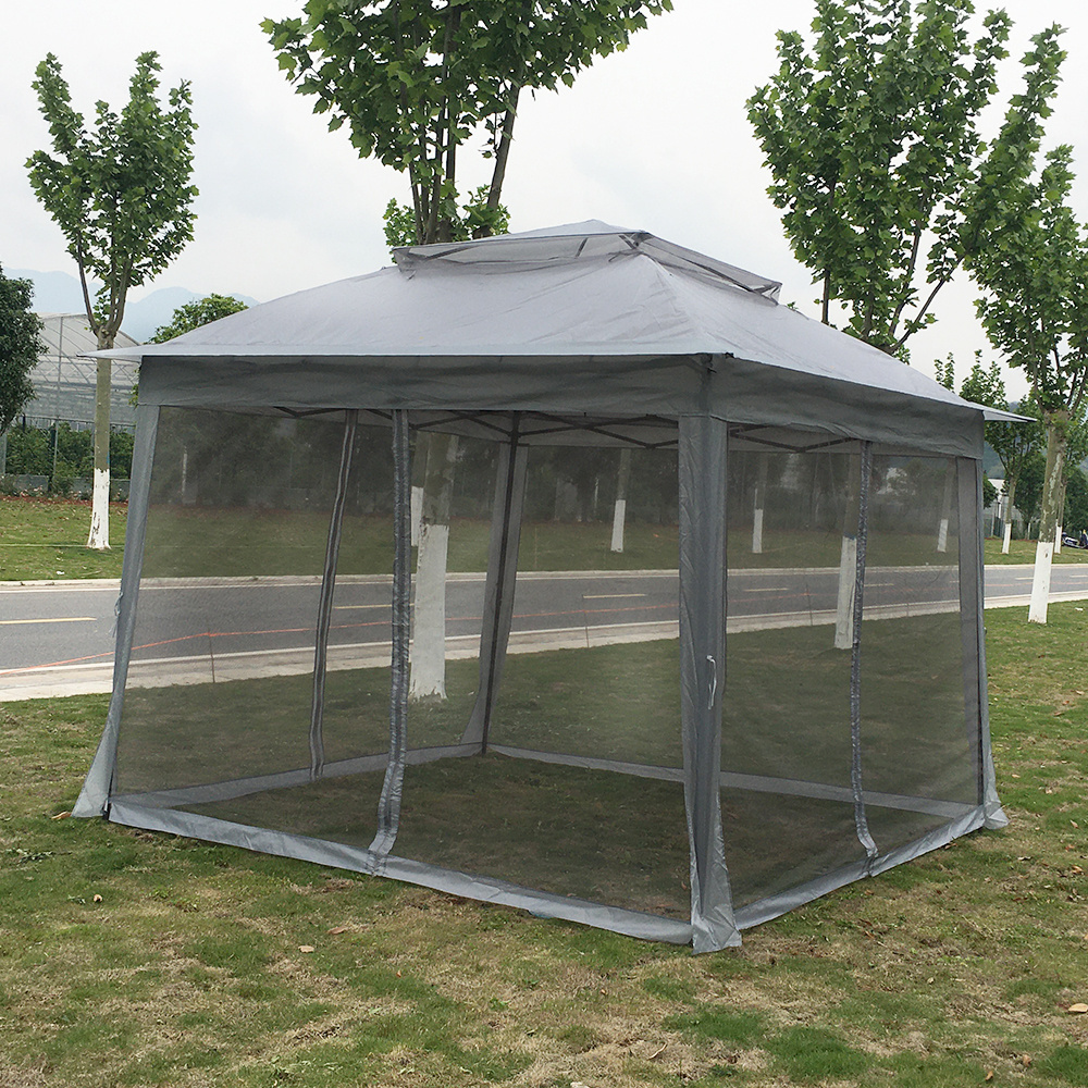 China modern outdoor waterproof steel  3x3 polyester retractable gazebos