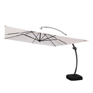 Beach square cantilever banana umbrella patio parasol de jardin large