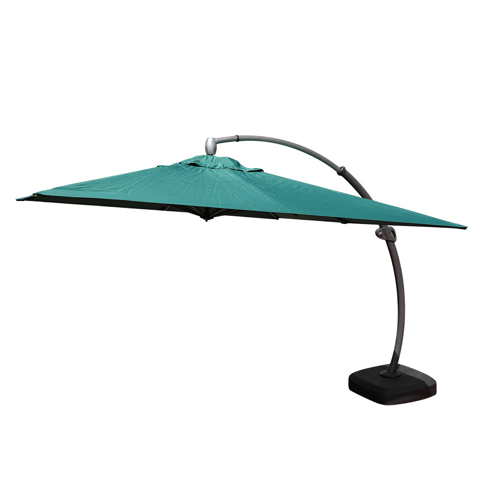 Beach square cantilever banana umbrella patio parasol de jardin large