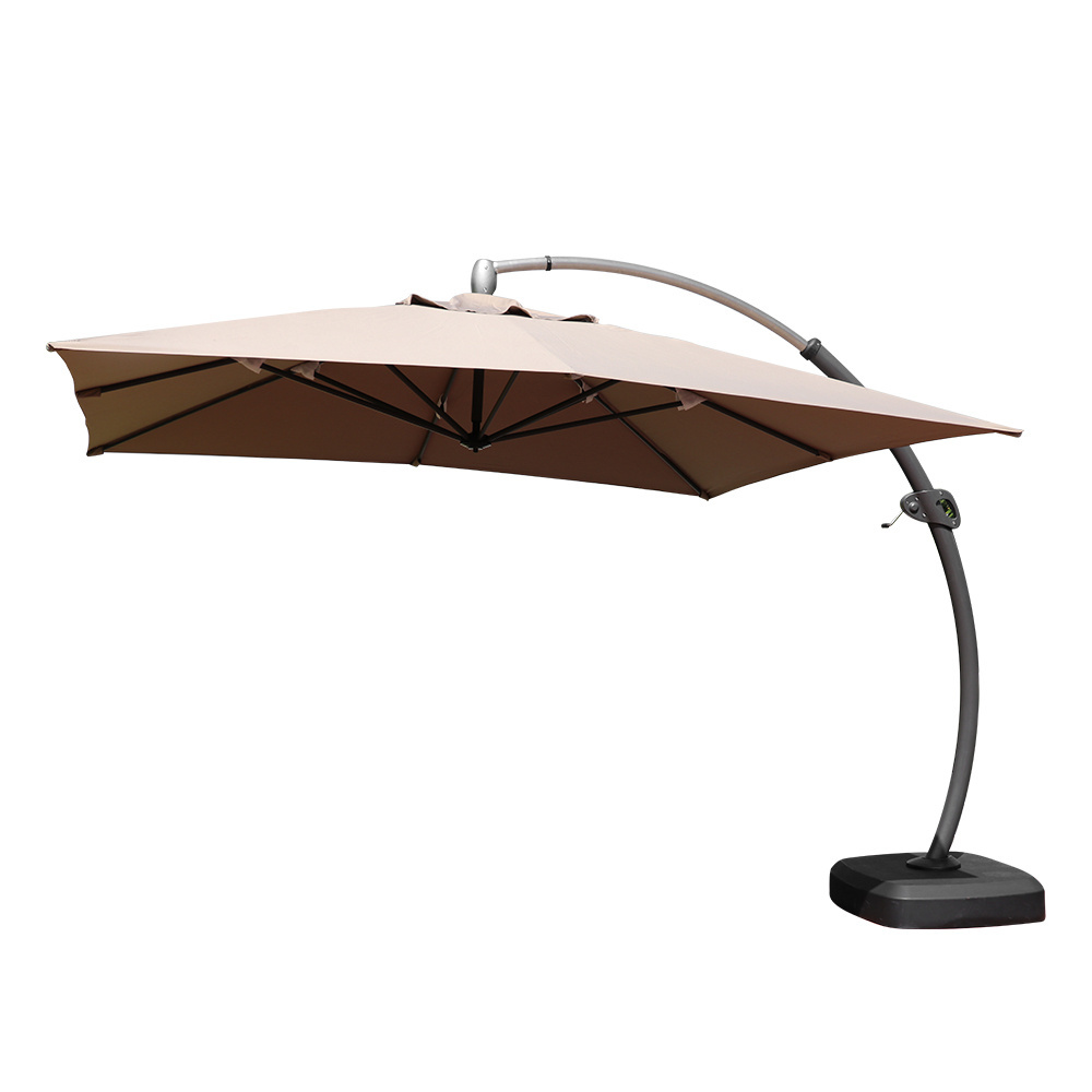 Beach square cantilever banana umbrella patio parasol de jardin large