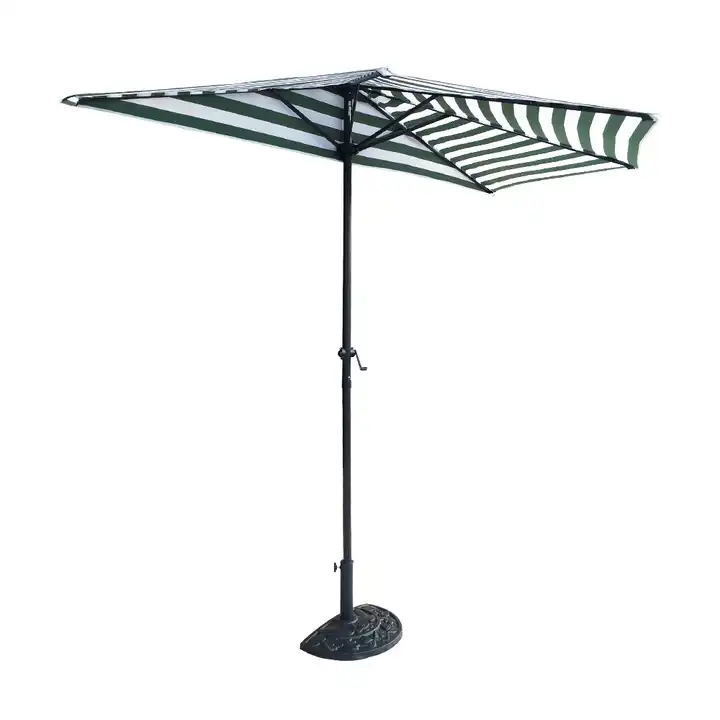 High quality half restaurant beach market umbrella parasol pub with fringe