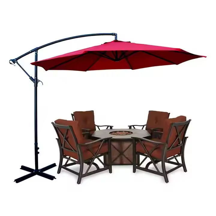 Wholesale Aluminum 8 Steel Ribs Cantilever Garden Sun Shade Umbrella