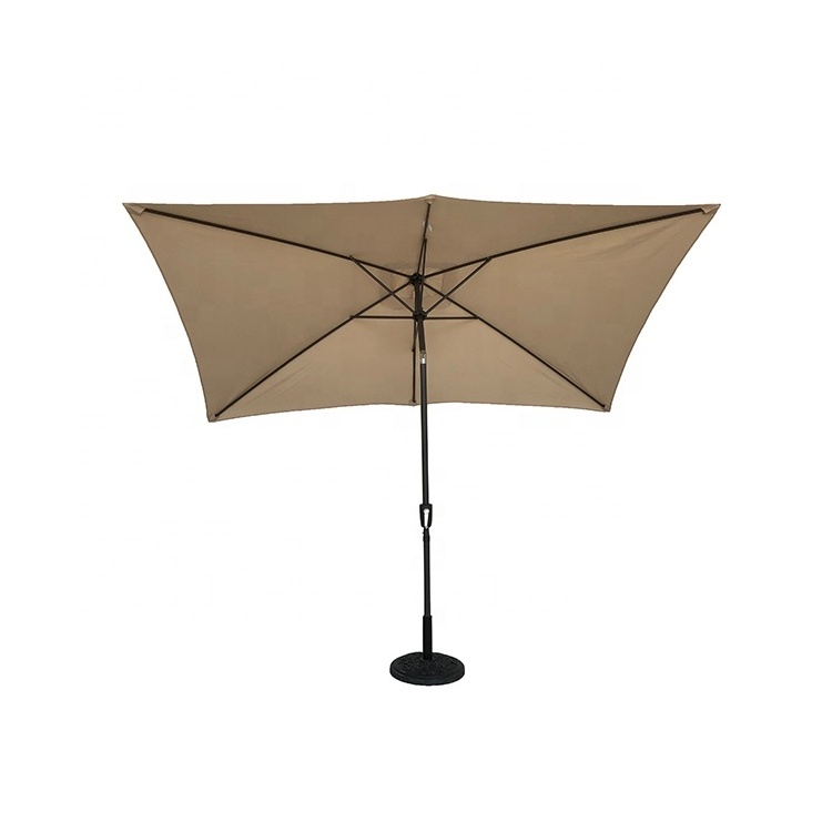 10x6.5ft Rectangle  Outdoor Patio Umbrella W/ Crank Tilt