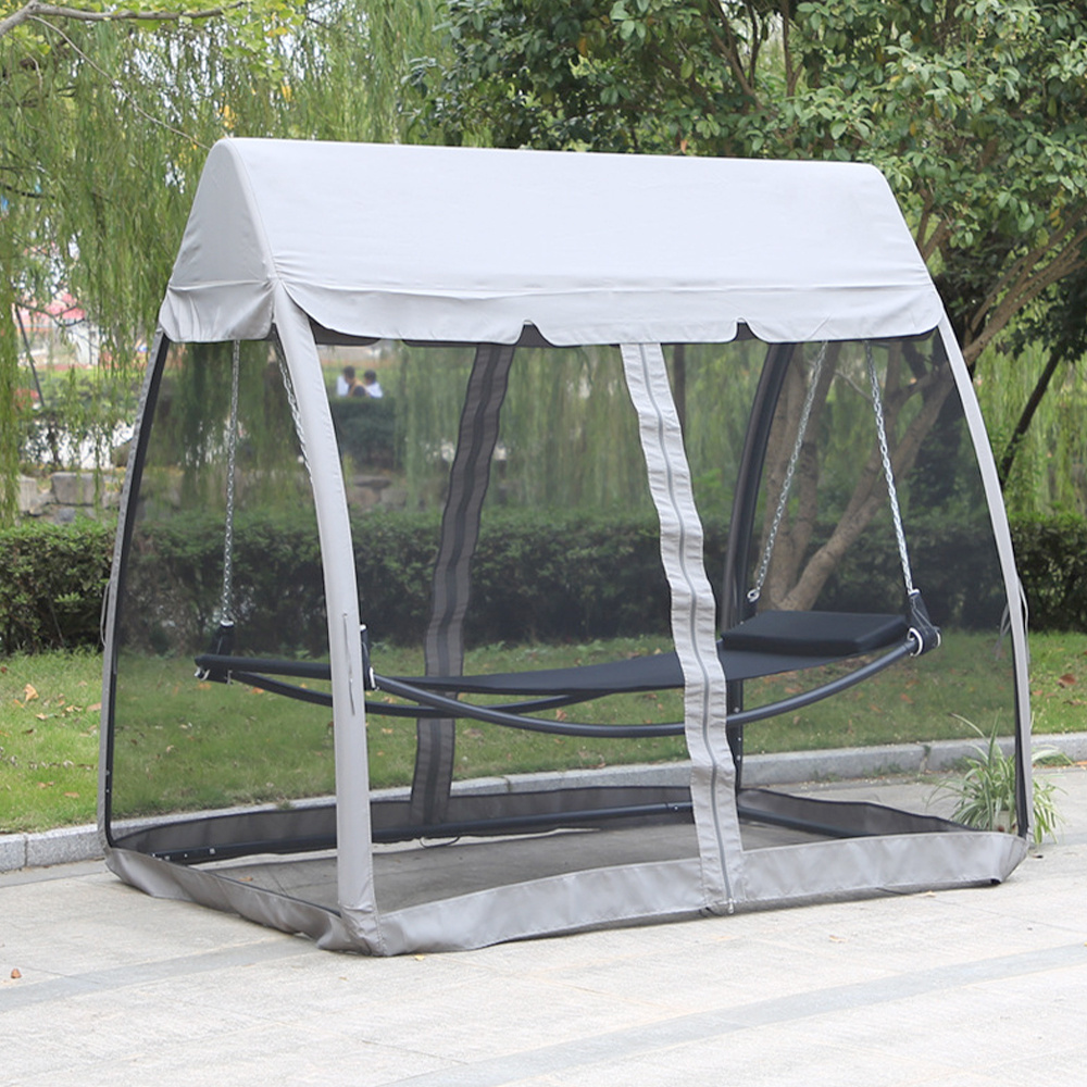 Wholesale outdoor swing bed hanging with mosquito net for garden