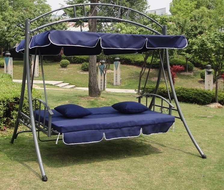 High quality outdoor iron steel frame hammock swing chair for sale