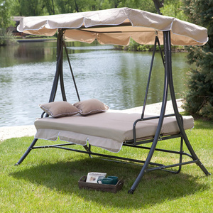 Garden comfortable hanging outdoor porch swings bed chair with canopy