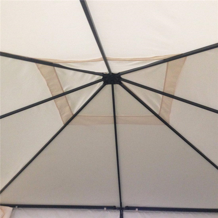 Wholesale 3X3X2.7M Double Top Pergola Gazebo Metal Decorated Wedding Gazebos For Sale