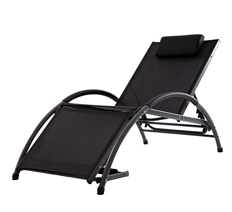 Mesh Aluminum Sun Lounge Chair