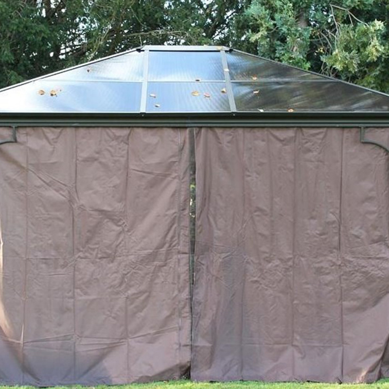 High quality metal waterproof gazebo with polycarbonate roof for sale