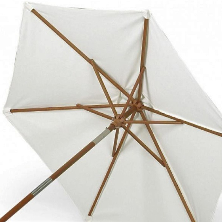 Outdoor Garden Wooden Parasol Umbrella