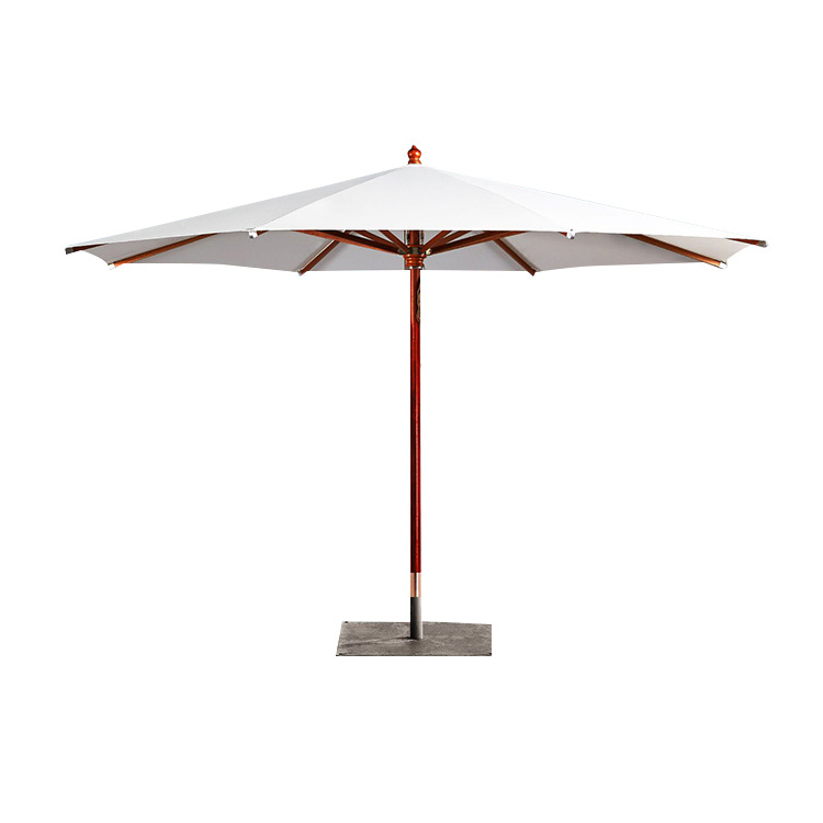 High quality wholesale chinese factory bali garden big sun shade umbrella parasols in wooden cheap outdoor jardin umbrellas