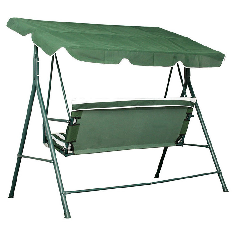 Outdoor Patio Garden Durable Canopy Swings Metal Sunshade 3 Seats Patio Swing Swings For Adults