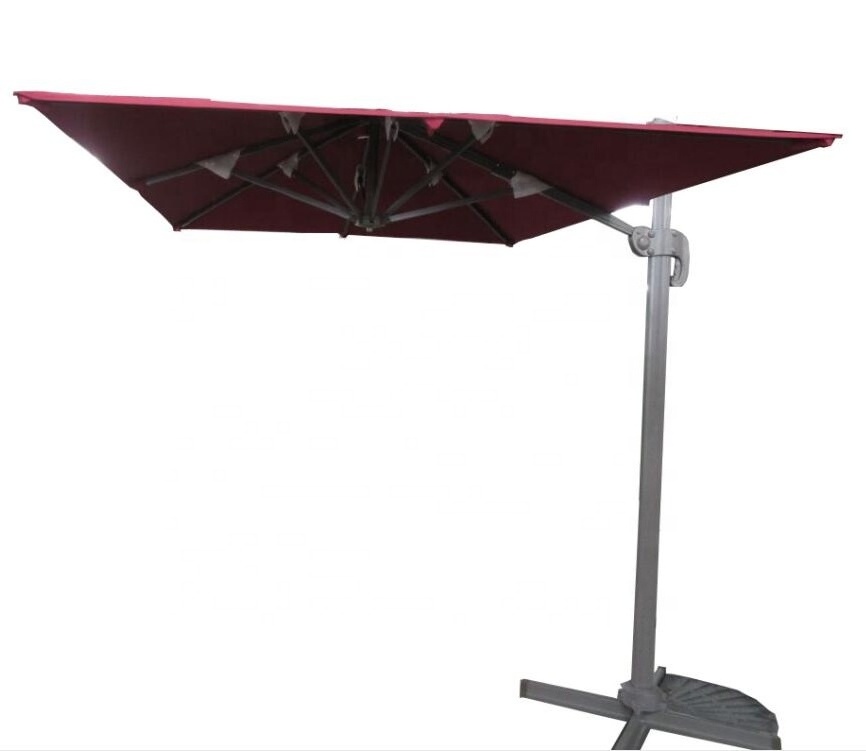 Outdoor umbrella big size square pool umbrella with stand