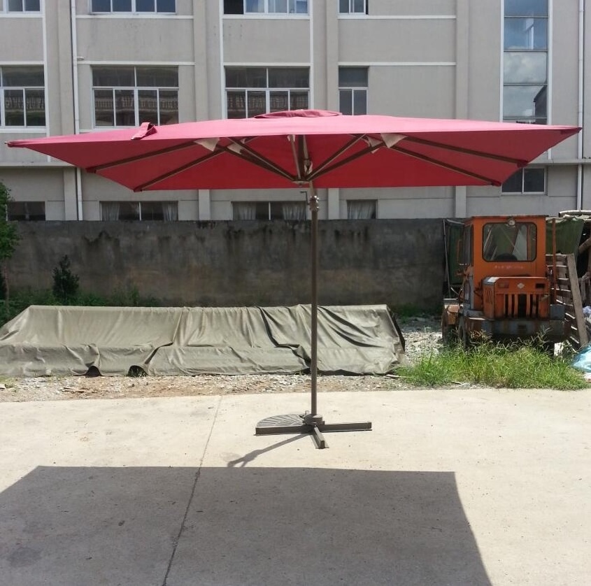 Outdoor umbrella big size square pool umbrella with stand