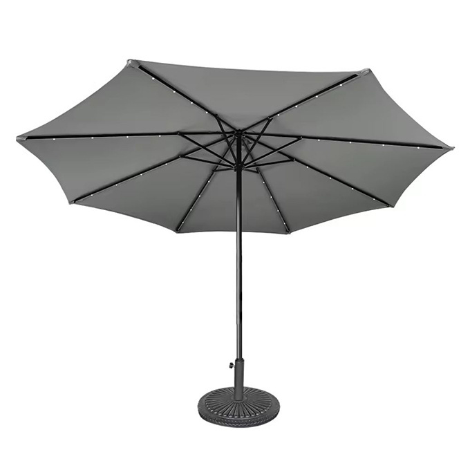 High quality garden 3M outdoor patio led solar sun umbrella on sale