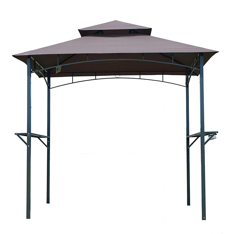 Small garden camping metal grill gazebo bbq tent for sale red