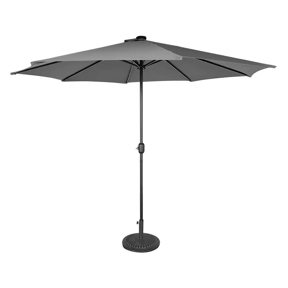 High quality garden 3M outdoor patio led solar sun umbrella on sale