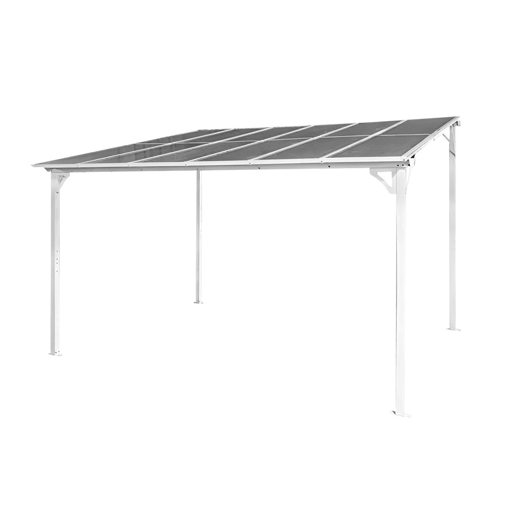 Customized Patio Outdoor All Season Luxury Modern Metal Steel Tub Top PC Panel Cover Gazebo