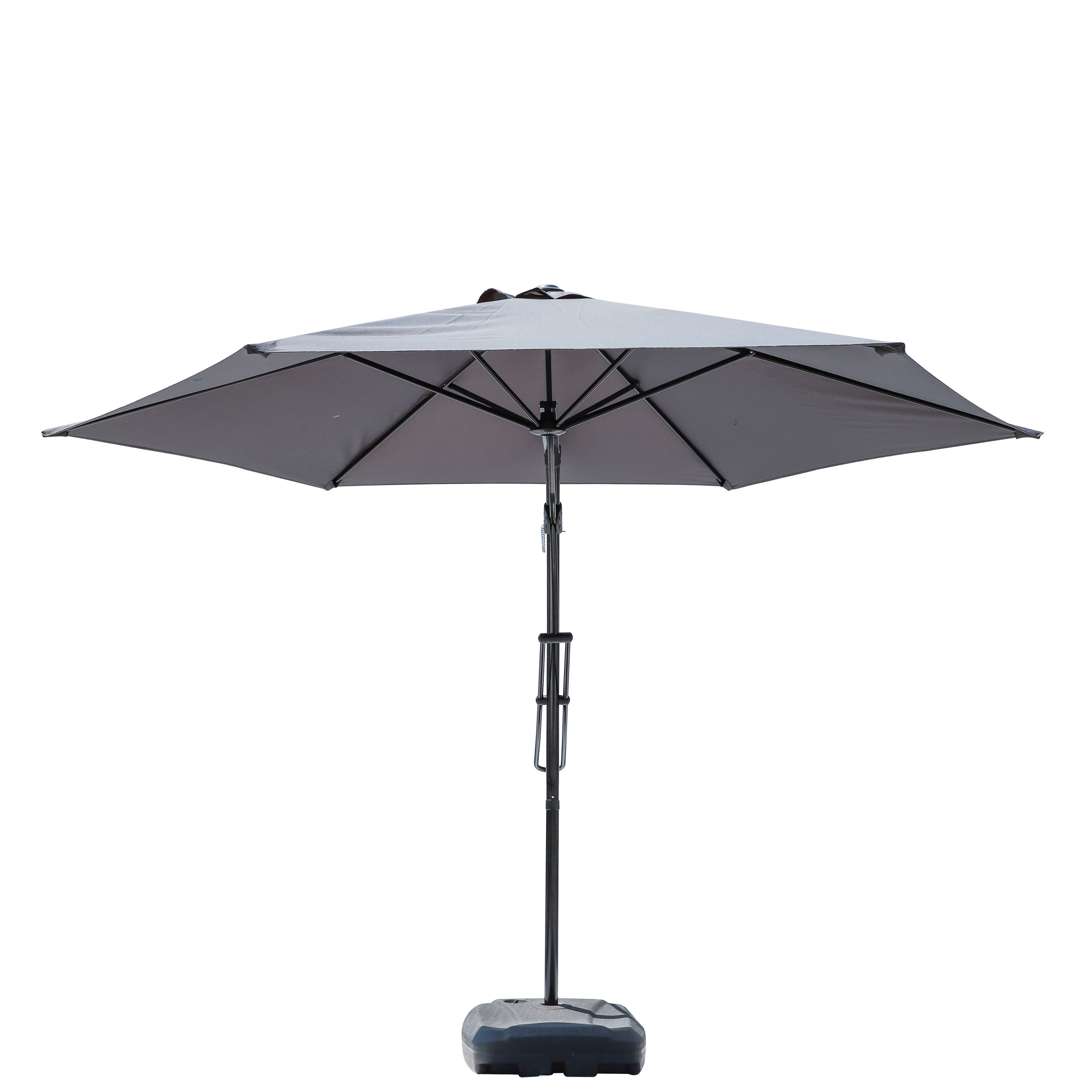 Outdoor garden patio polyester waterproof  cantilever parasol manual open umbrellas