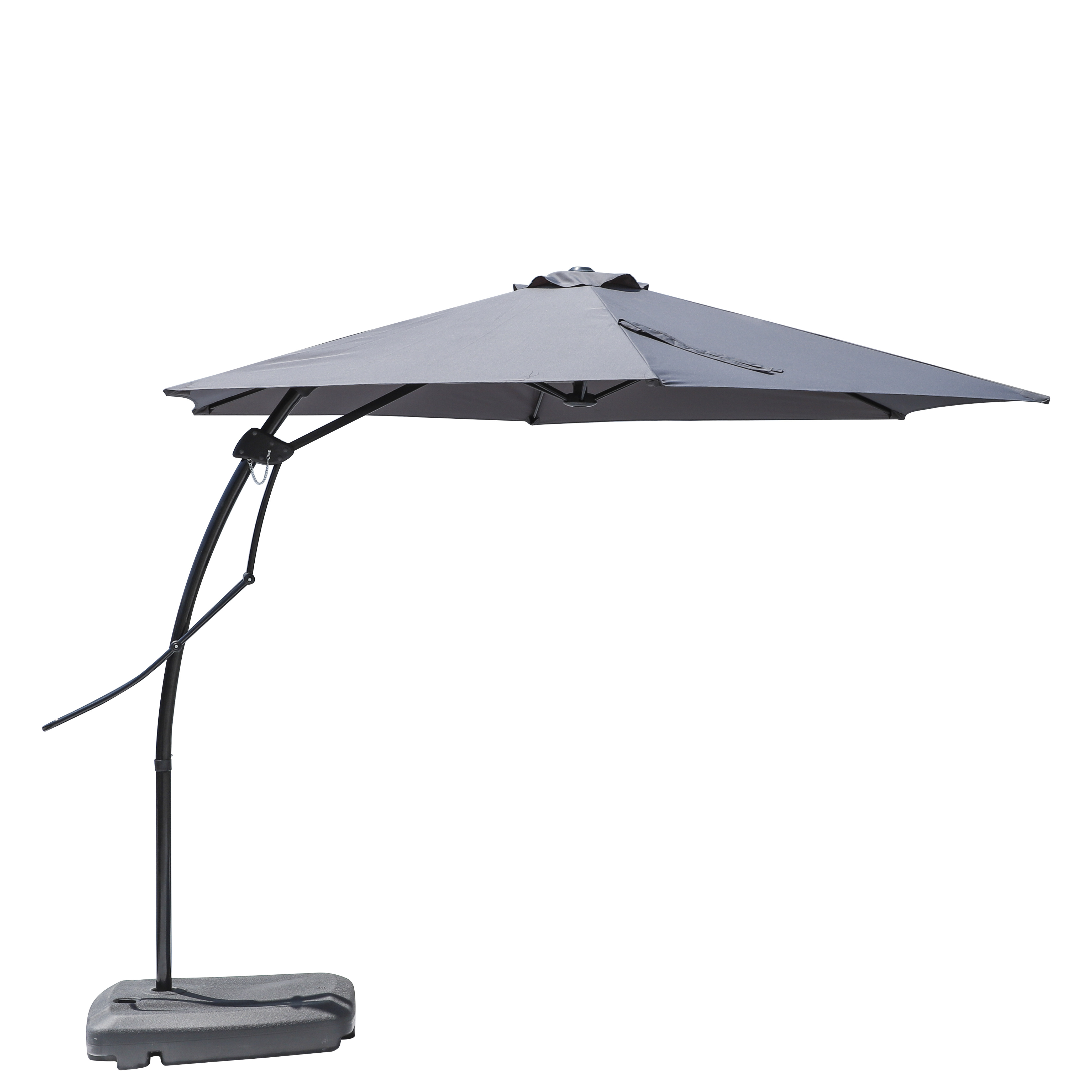 Modern outdoor garden patio polyester waterproof  cantilever parasol manual open umbrellas for sale