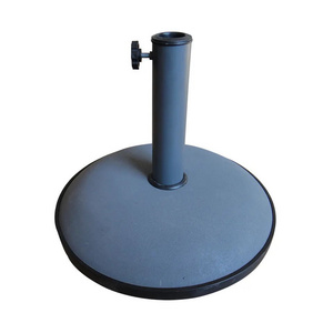 Wholesale grey beach umbrella pe concrete stand base parts plastic