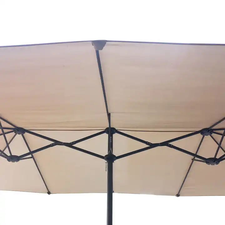 Heavy duty patio outdoor big double garden sun beach parasol umbrella