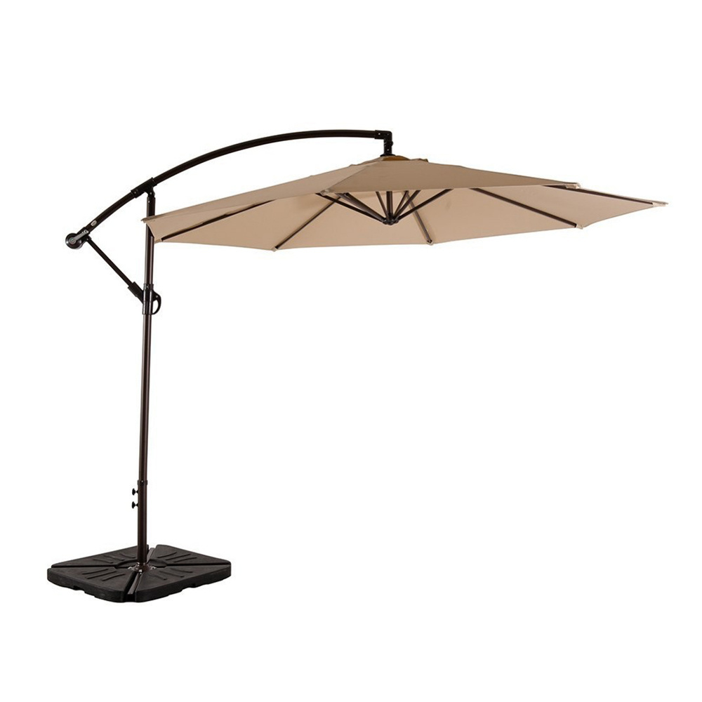 Garden 8 steel ribs parasol frames patio outdoor umbrella cantilever 3m round