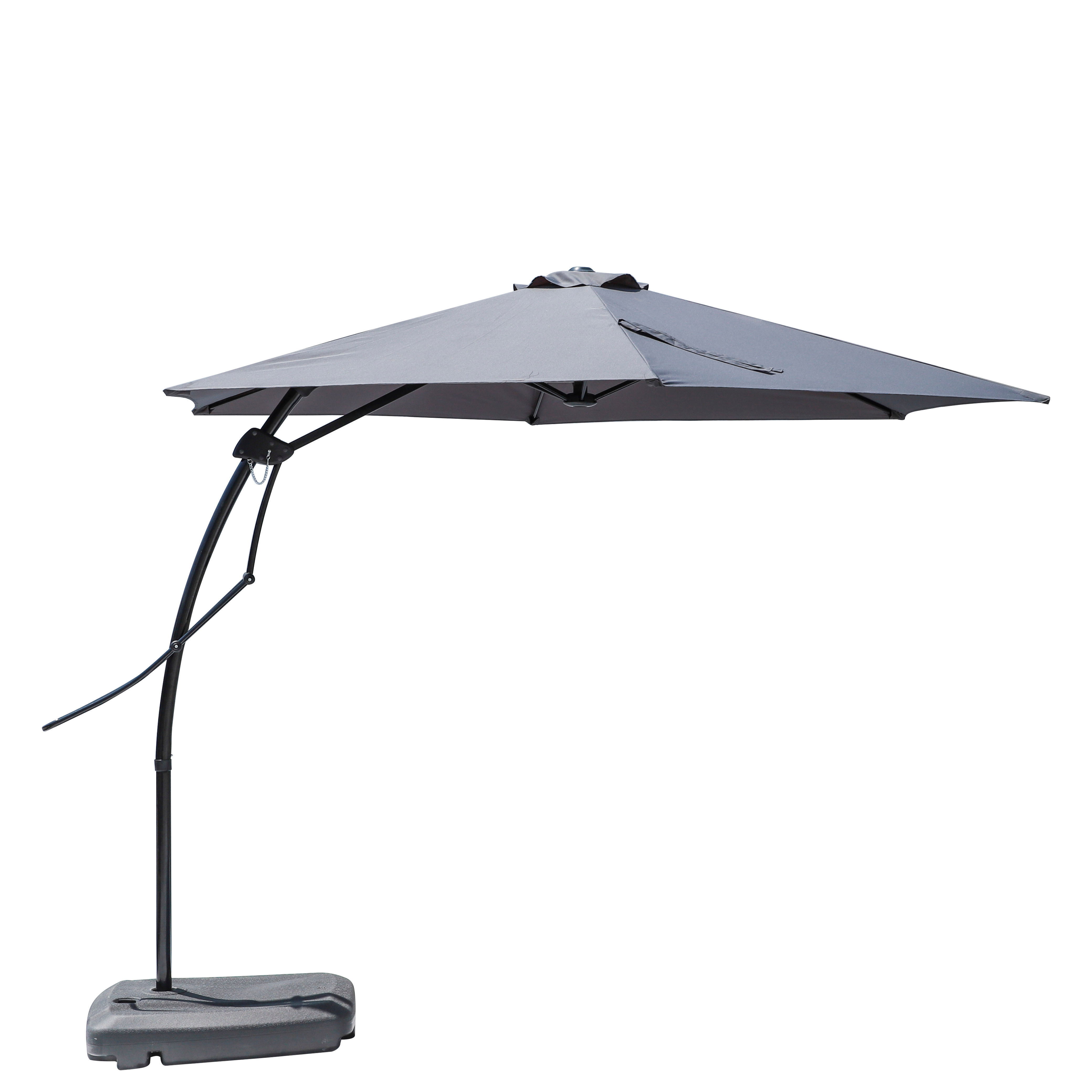 Outdoor garden patio polyester waterproof  cantilever parasol manual open umbrellas