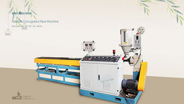 SINO-HOLYSON HSJ-45 Shisha Hookah Corrugated Pipe Making Machine/ Air Conditioner Duct Hose Corrugated Pipe Machine