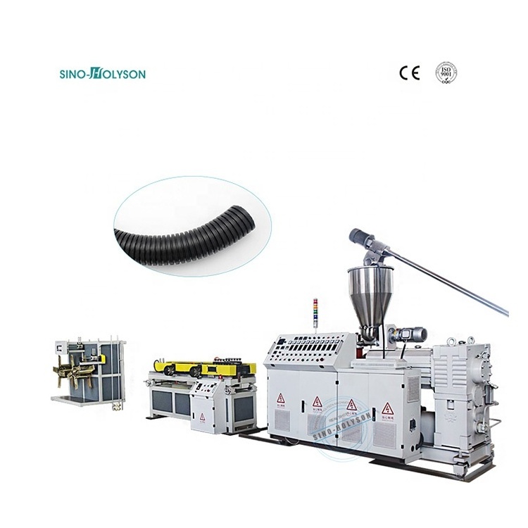 SINO-HOLYSON HSJ-45 Shisha Hookah Corrugated Pipe Making Machine/ Air Conditioner Duct Hose Corrugated Pipe Machine