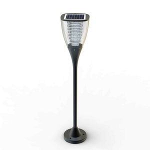 hot selling high lumen solar pillar light lamp decorative garden led outdoor solar panel post lights