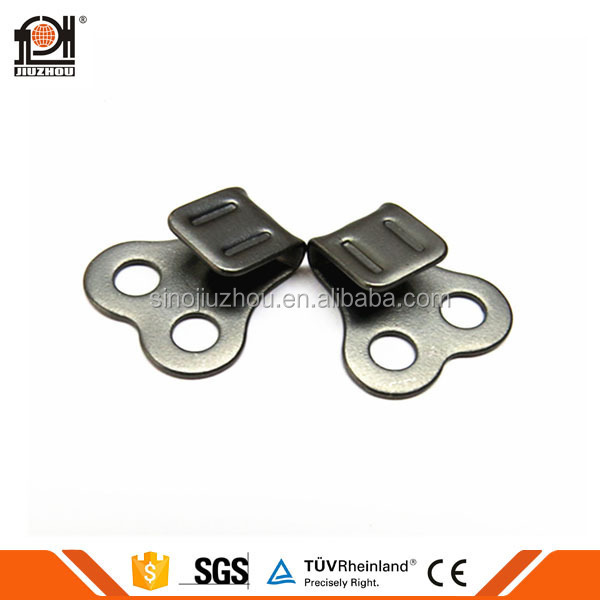 Safety Quality Approved Zinc Alloy Metal Buckle Shoe Lace Double Hole Hooks for Safety Shoes