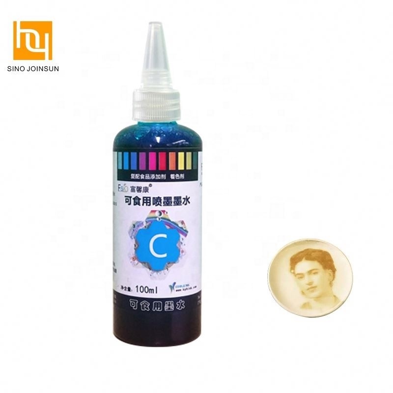 Hot Sell Candy Edible Ink Printer Edible Ink Refill Cartridges Edible Sugar Paper Edible Ink Cake Printing