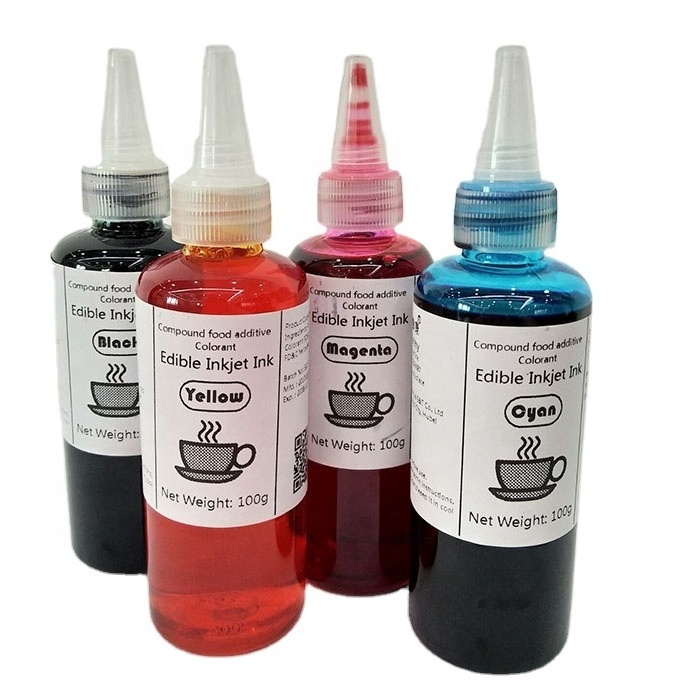 High quality edible printer ink colorful food printing ink for coffee printer machine edible ink