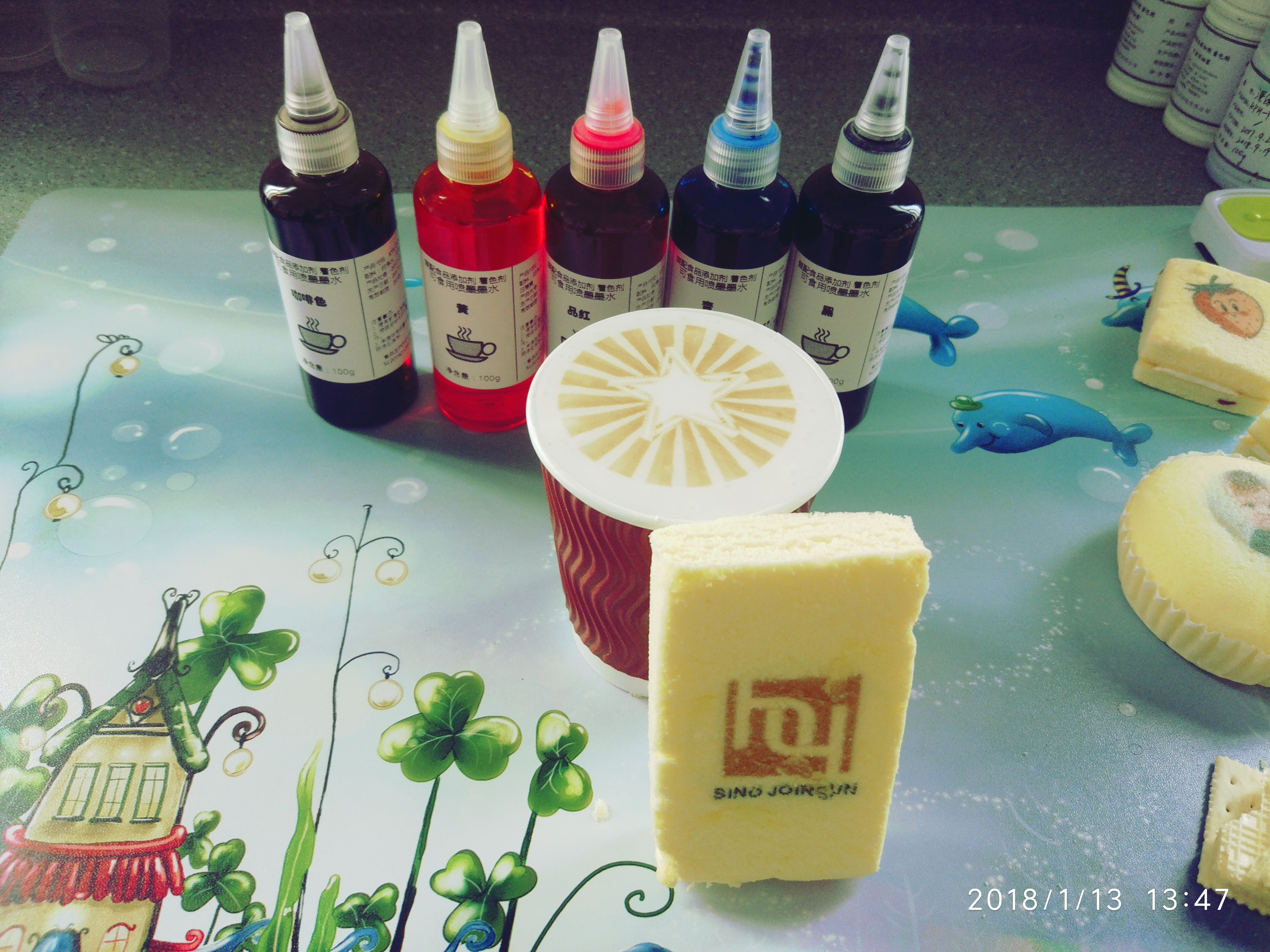 High quality edible printer ink colorful food printing ink for coffee printer machine edible ink